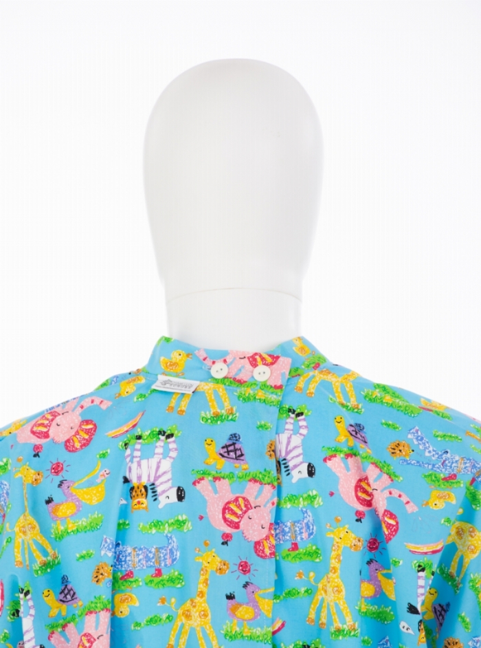 Nursery Animals Surgical Gown 100% Cotton