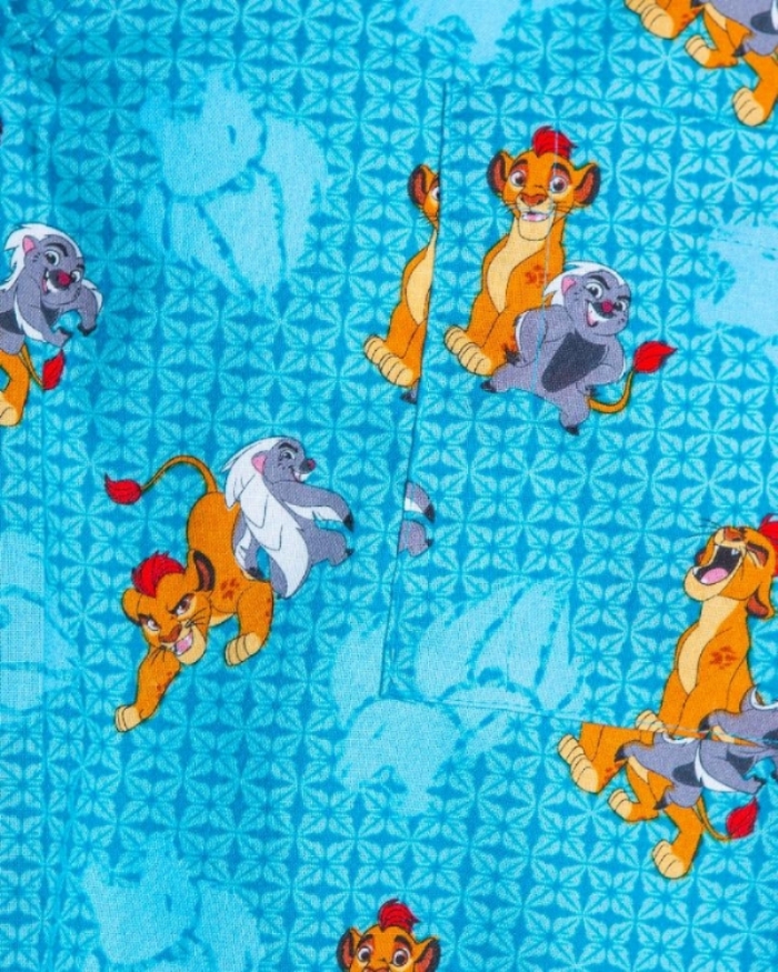 Disney Lion King II Short Sleeve Scrub Top 100% Cotton