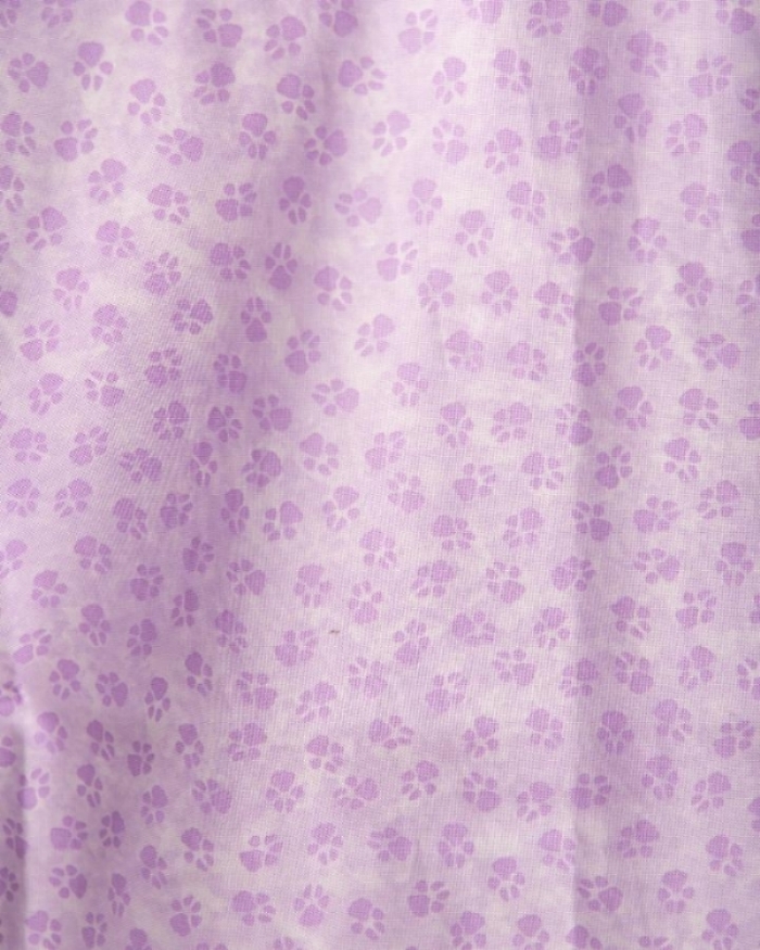Purple Paws Short Sleeve Scrub Top 100% Cotton