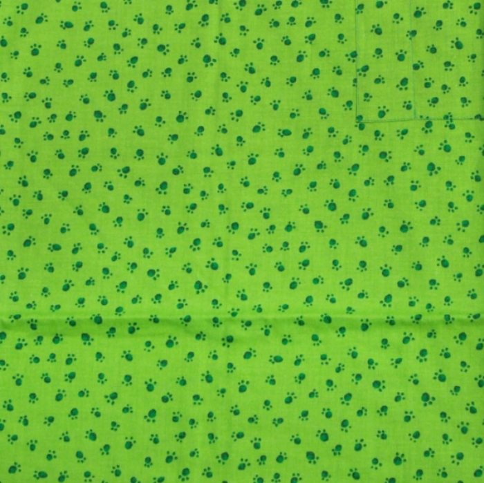 Green Paws Short Sleeve Scrub Top 100% Cotton