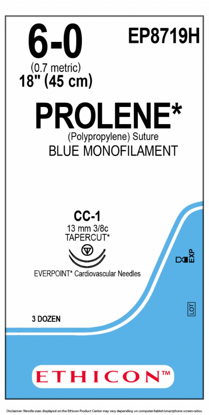 PROLENE Polypropylene Suture With EVERPOINT Technology