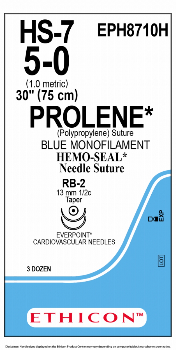 PROLENE Polypropylene Suture With EVERPOINT Technology & HEMOSEAL Technology