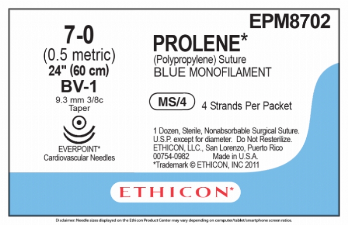 PROLENE Polypropylene Suture With EVERPOINT Technology