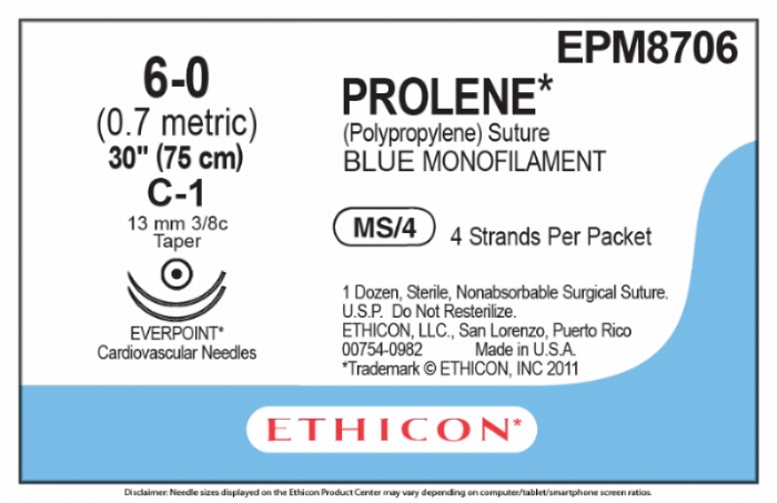 PROLENE Polypropylene Suture With EVERPOINT Technology