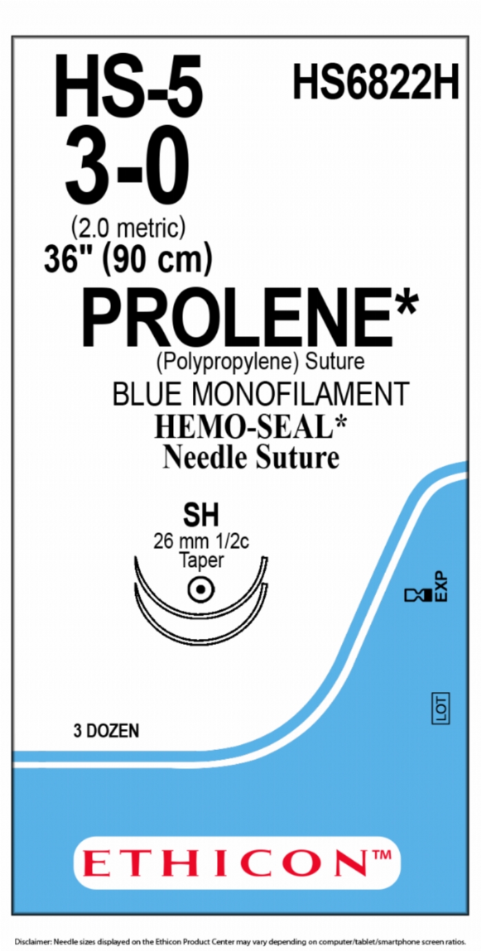 PROLENE Polypropylene Suture with HEMOSEAL Technology