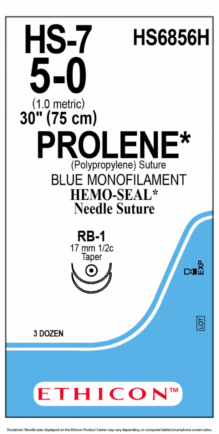 PROLENE Polypropylene Suture with HEMOSEAL Technology