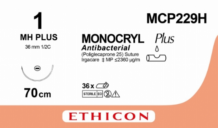 MONOCRYL Plus Antibacterial (poliglecaprone 25) Suture