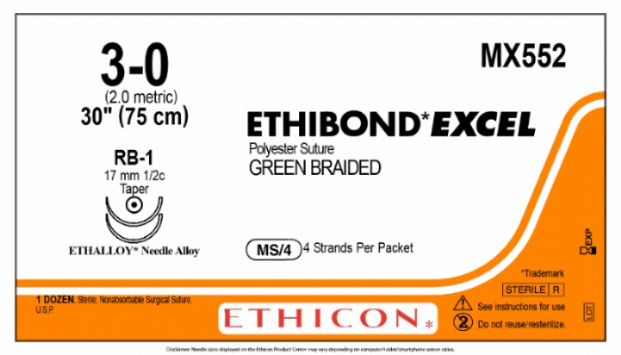 ETHIBOND EXCEL® Polyester Suture