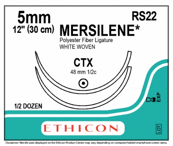 MERSILENE TAPE WHI 40CM 5MM