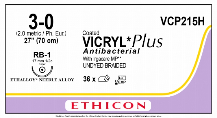 COATED VICRYL Plus Antibacterial (polyglactin 910) Suture