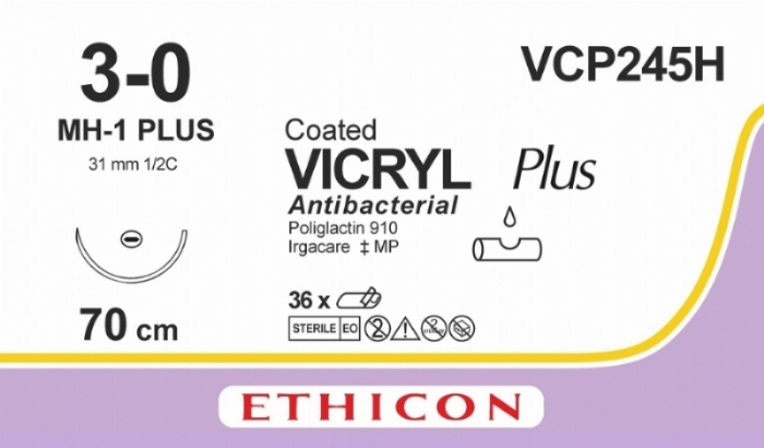 COATED VICRYL PLUS ANTIBACTERIAL (POLYGLACTIN 910) SUTURE