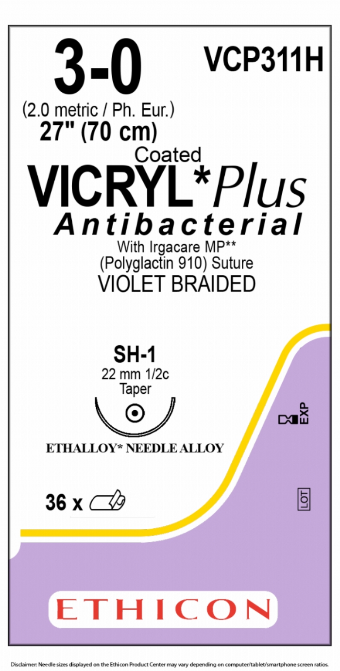 COATED VICRYL Plus Antibacterial (polyglactin 910) Suture