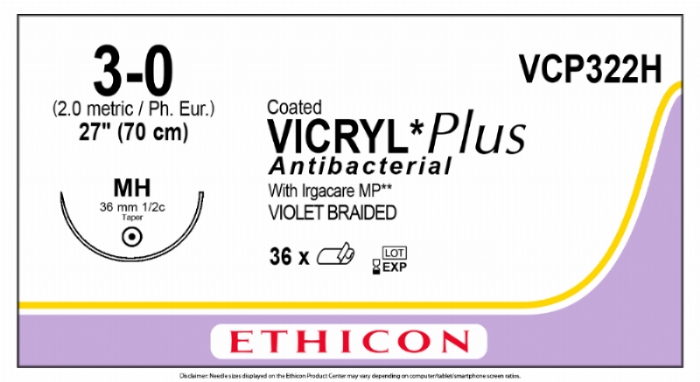 COATED VICRYL Plus Antibacterial (polyglactin 910) Suture