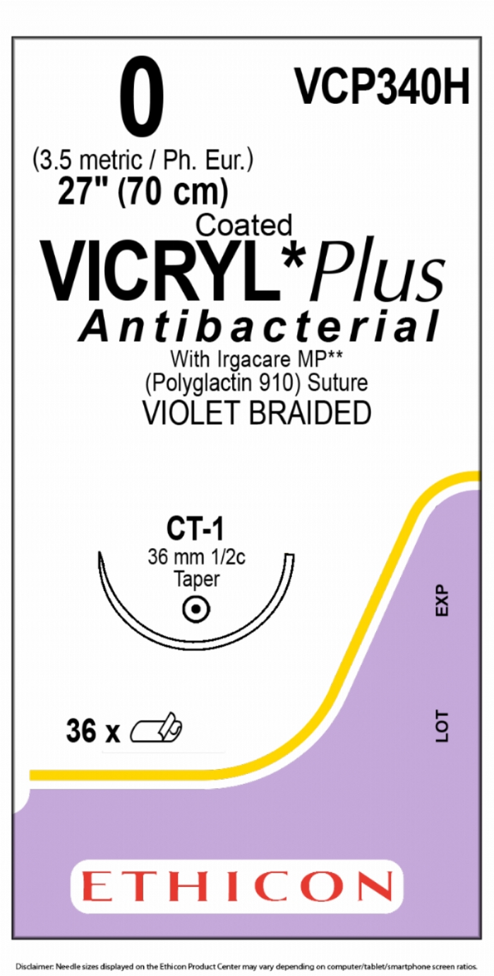 COATED VICRYL Plus Antibacterial (polyglactin 910) Suture