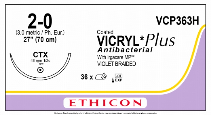 COATED VICRYL Plus Antibacterial (polyglactin 910) Suture