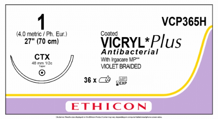 COATED VICRYL Plus Antibacterial (polyglactin 910) Suture