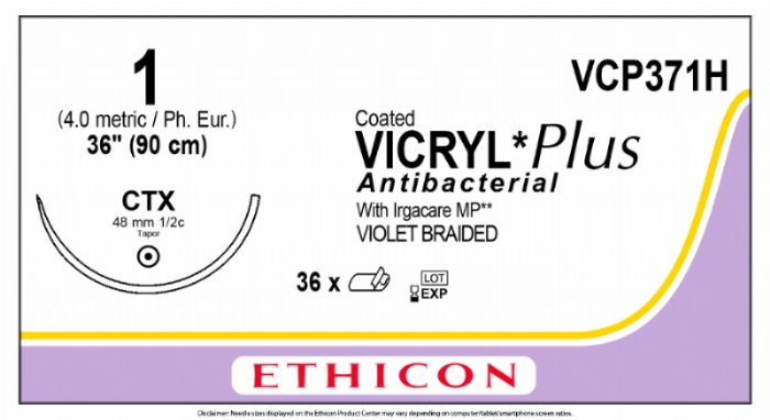 COATED VICRYL Plus Antibacterial (polyglactin 910) Suture