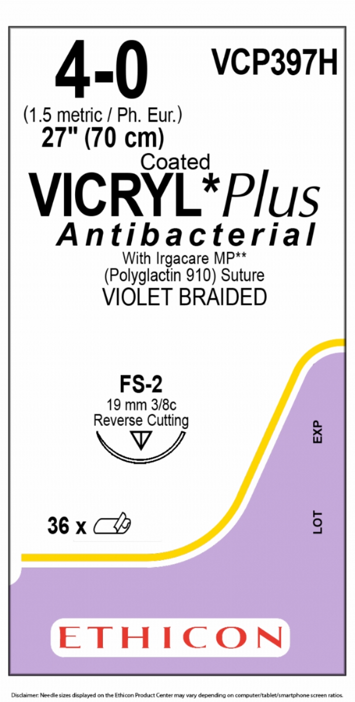 COATED VICRYL Plus Antibacterial (polyglactin 910) Suture