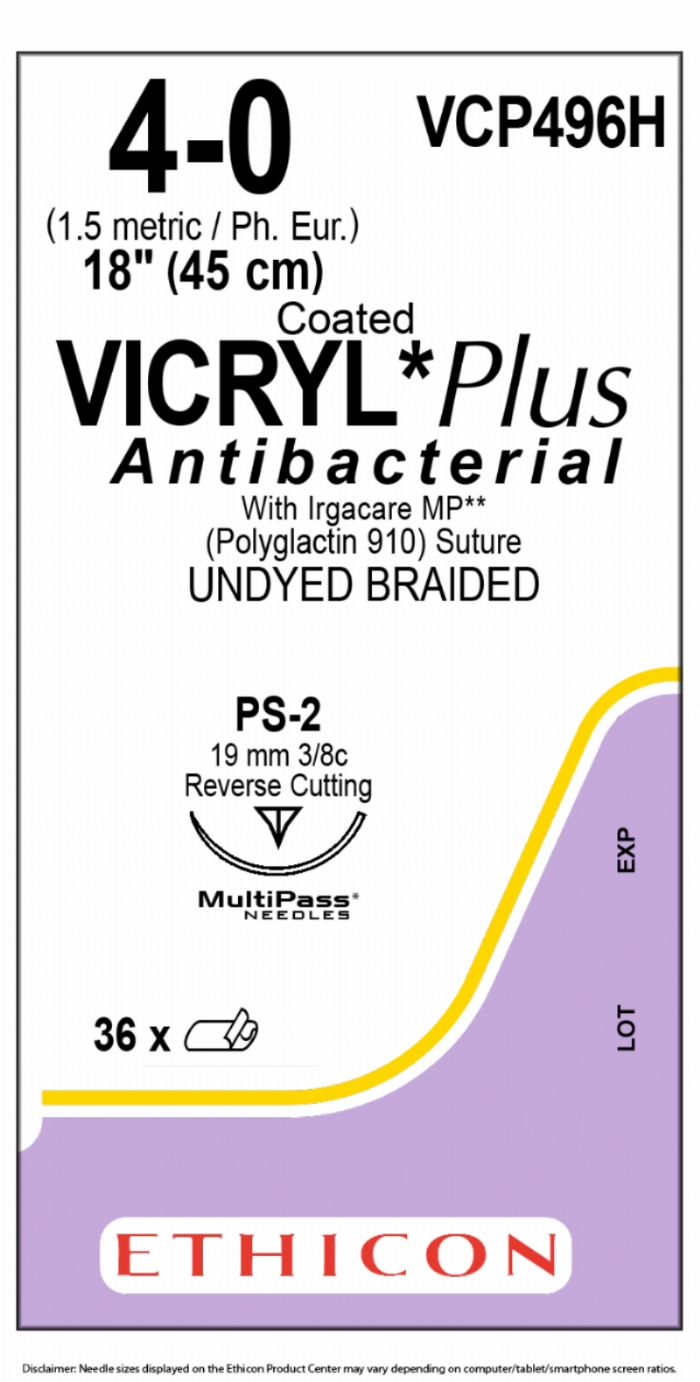 COATED VICRYL Plus Antibacterial (polyglactin 910) Suture