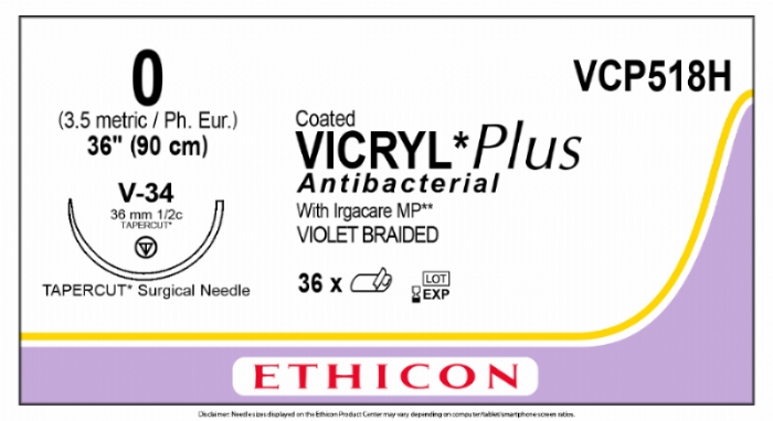 COATED VICRYL Plus Antibacterial (polyglactin 910) Suture