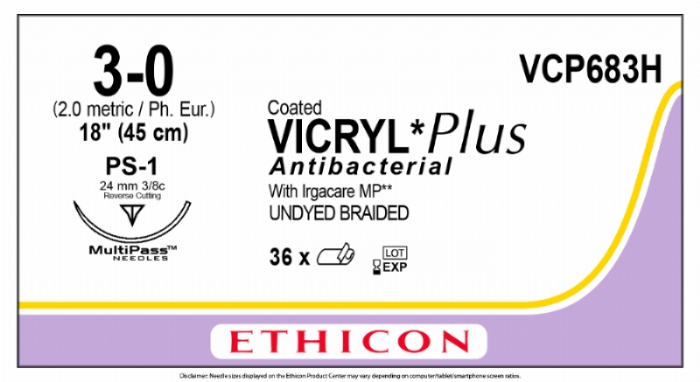 COATED VICRYL Plus Antibacterial (polyglactin 910) Suture