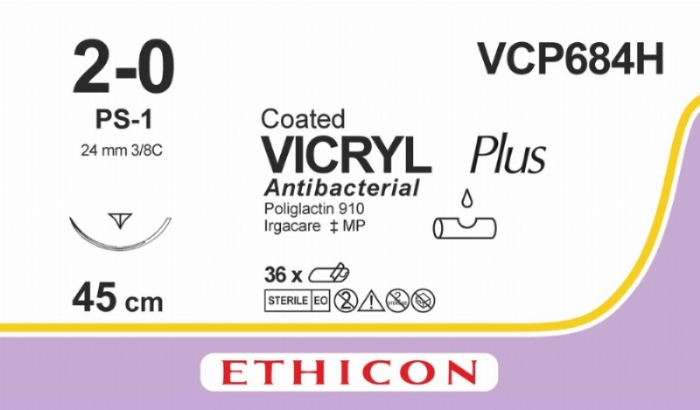 COATED VICRYL Plus Antibacterial (polyglactin 910) Suture