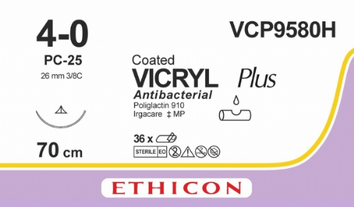 COATED VICRYL Plus Antibacterial (polyglactin 910) Suture