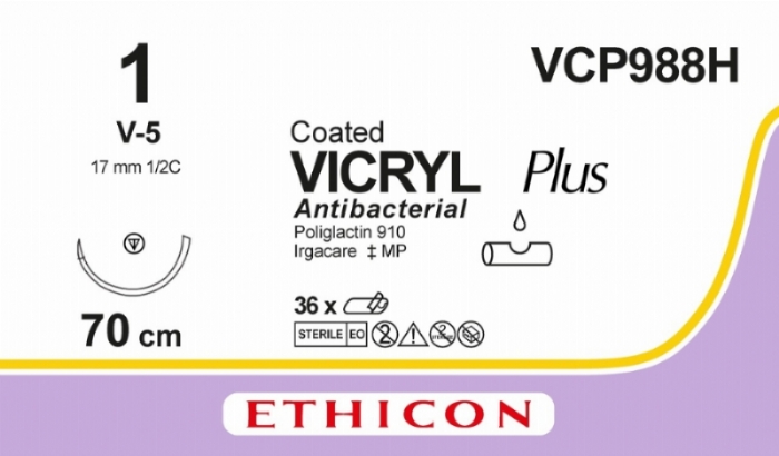 COATED VICRYL Plus Antibacterial (polyglactin 910) Suture