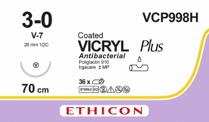 COATED VICRYL Plus Antibacterial (polyglactin 910) Suture